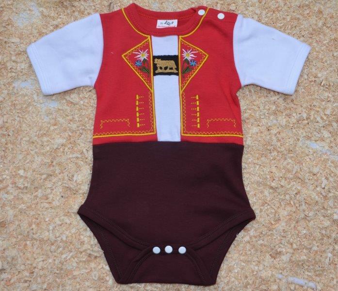 Baby Body Appenzeller Tracht, Kurzarm