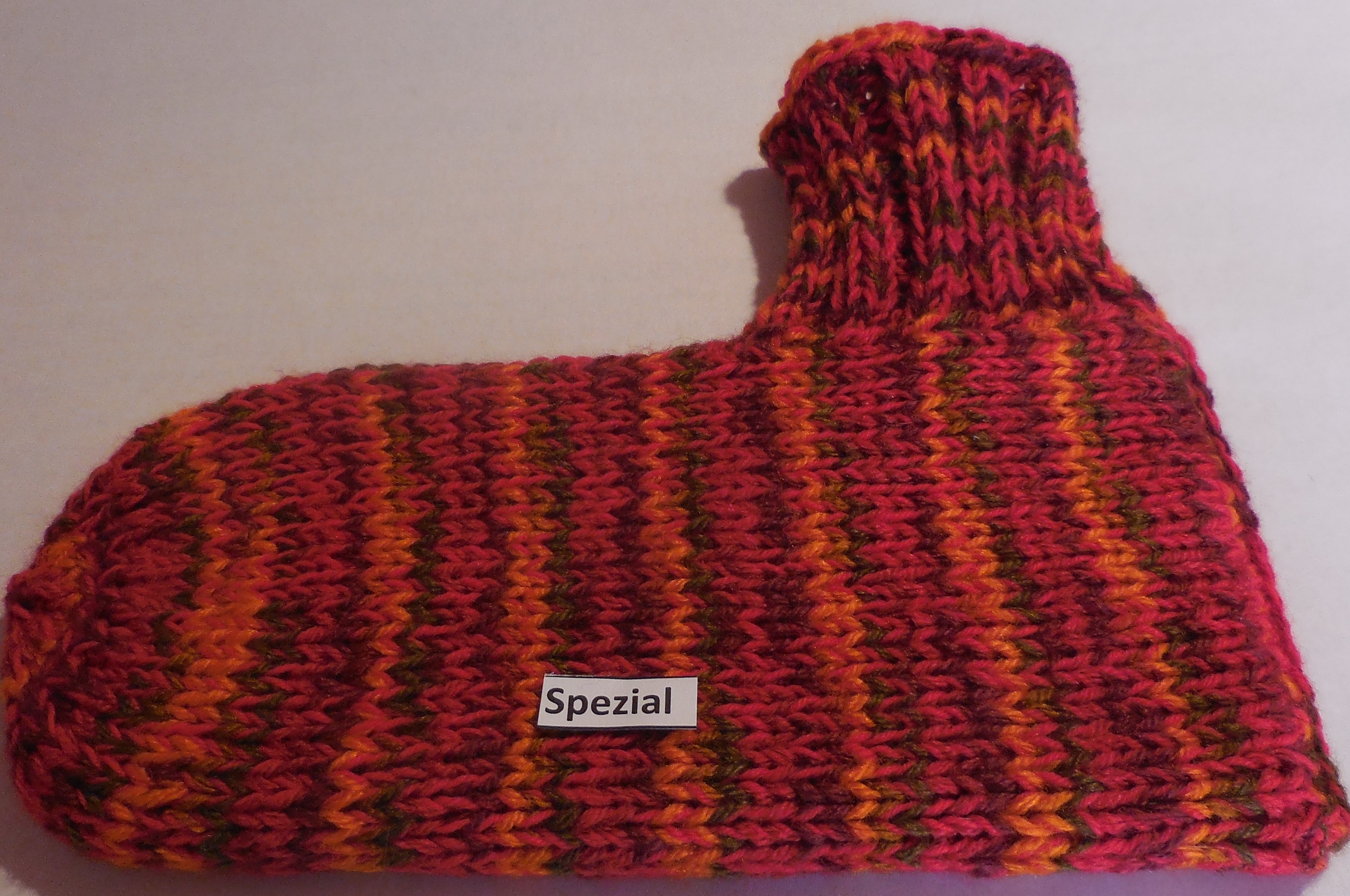 Bettsocken Spezial, doppelt, handgestrickt CH
