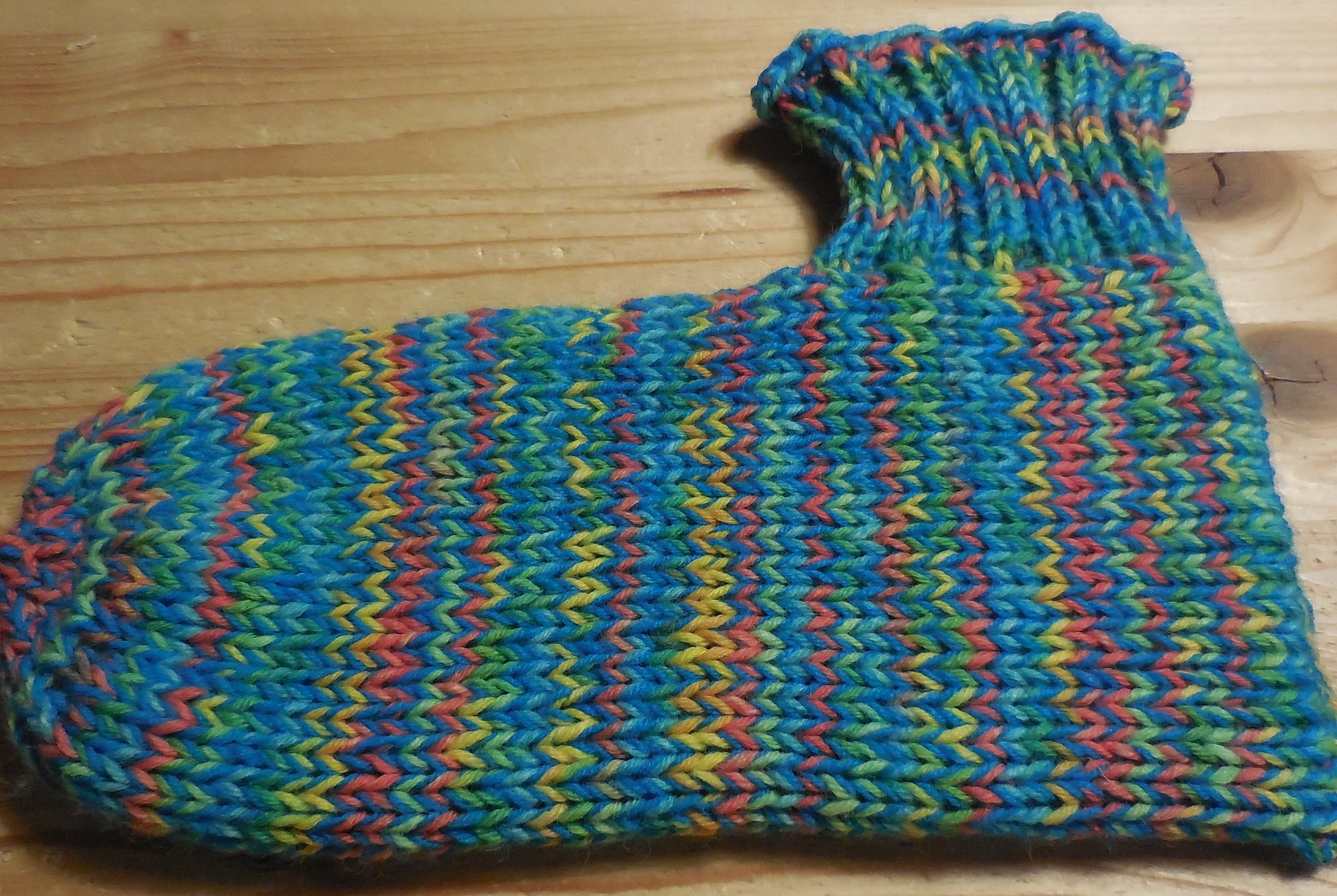 Bettsocken Spezial, doppelt, handgestrickt CH