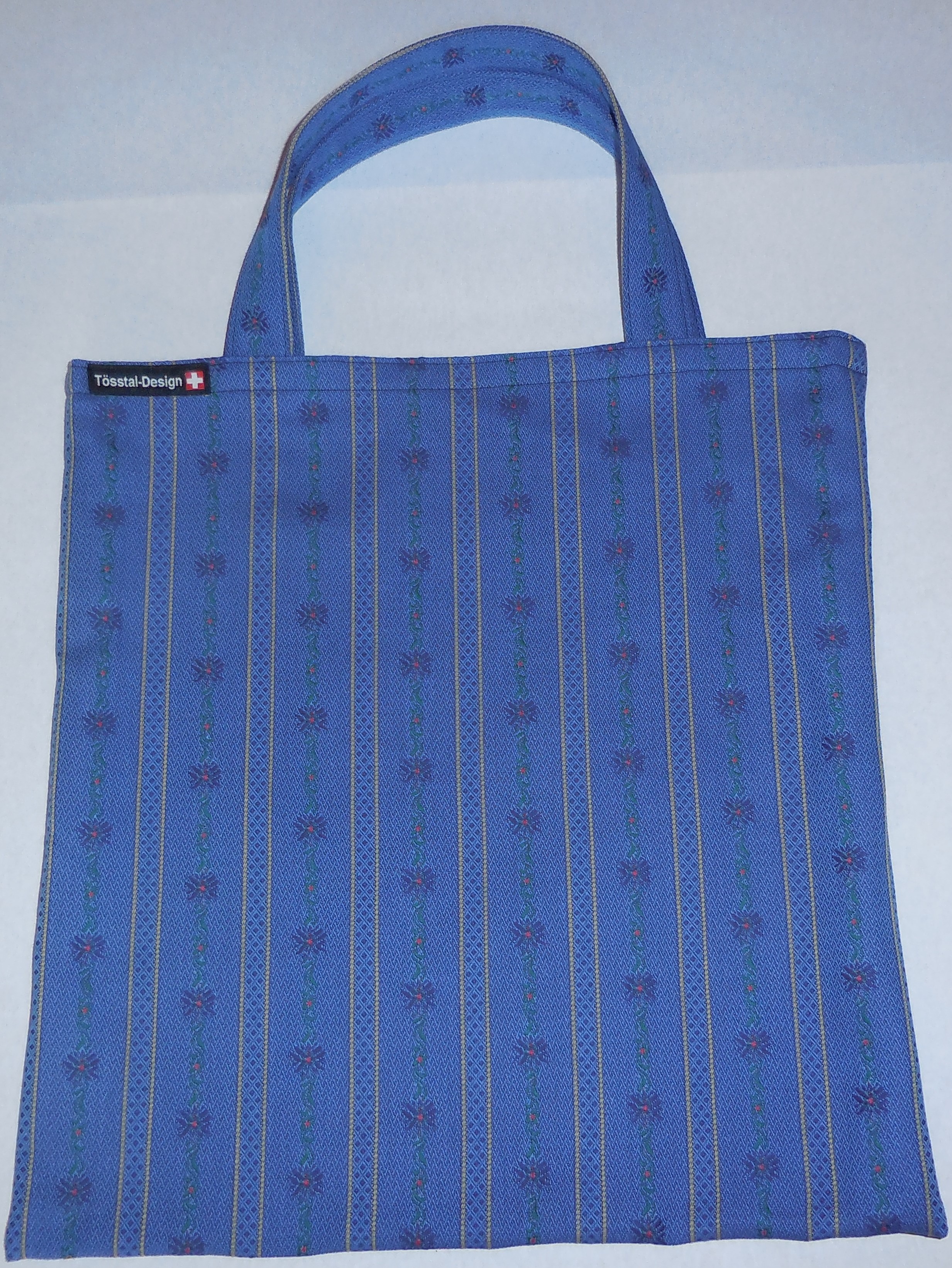 Shopper / Einkaufstasche Edelweiss Stoff. CH Produktion