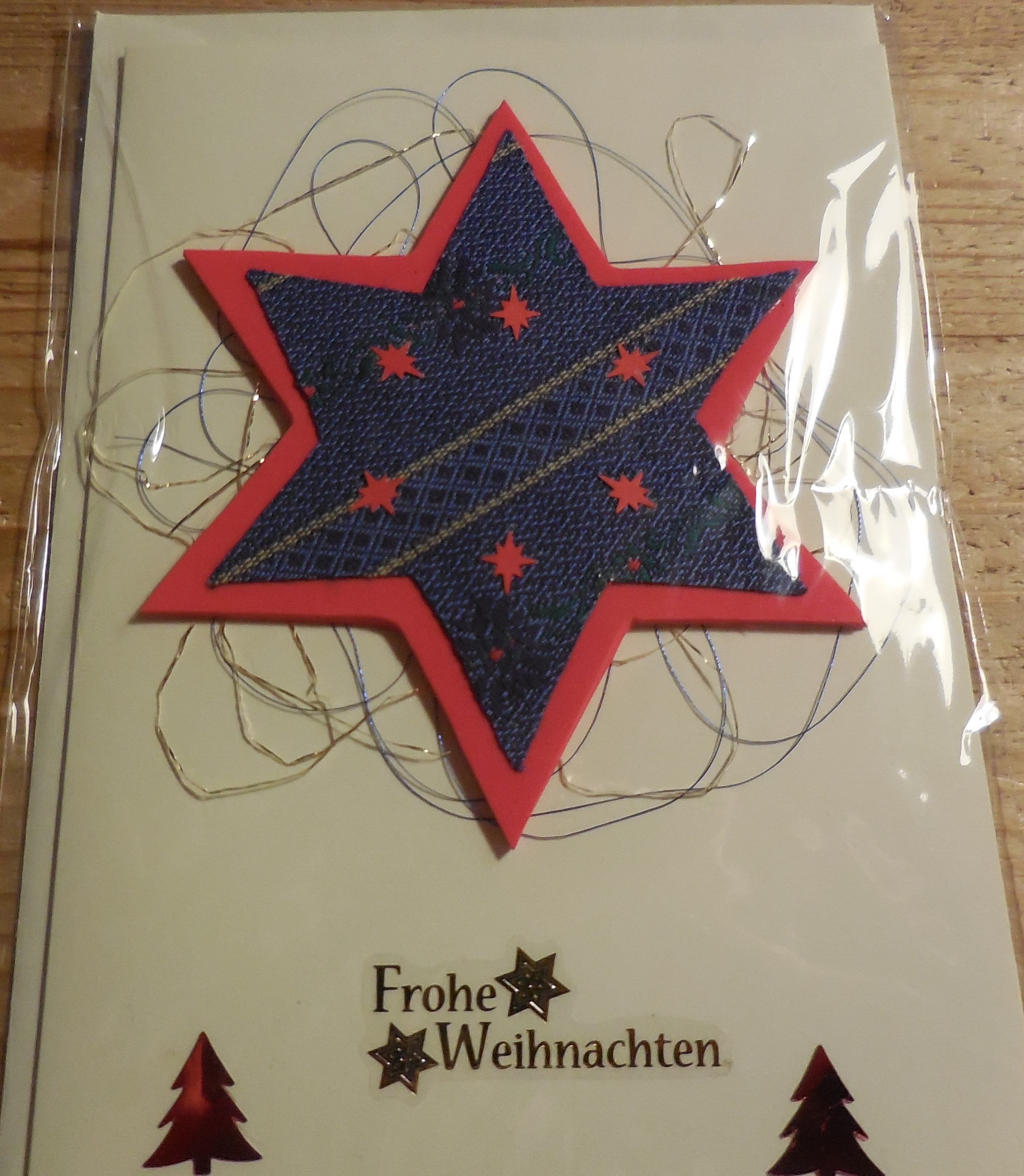 Karten: Frohe Weihnachten, Handarbeit