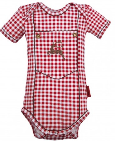 Baby Body Alpenschick blau und rot/weiss kariert. 25% !!