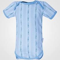 Edelweiss Baby Body, hellblau, Kurzarm