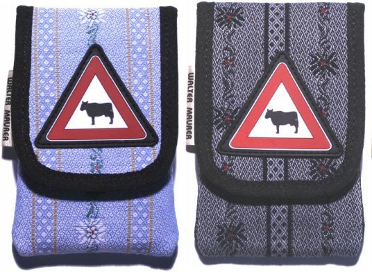 Jass Set: Etui Edelweiss Stoff  CH Prod. inkl. Jass Karten
