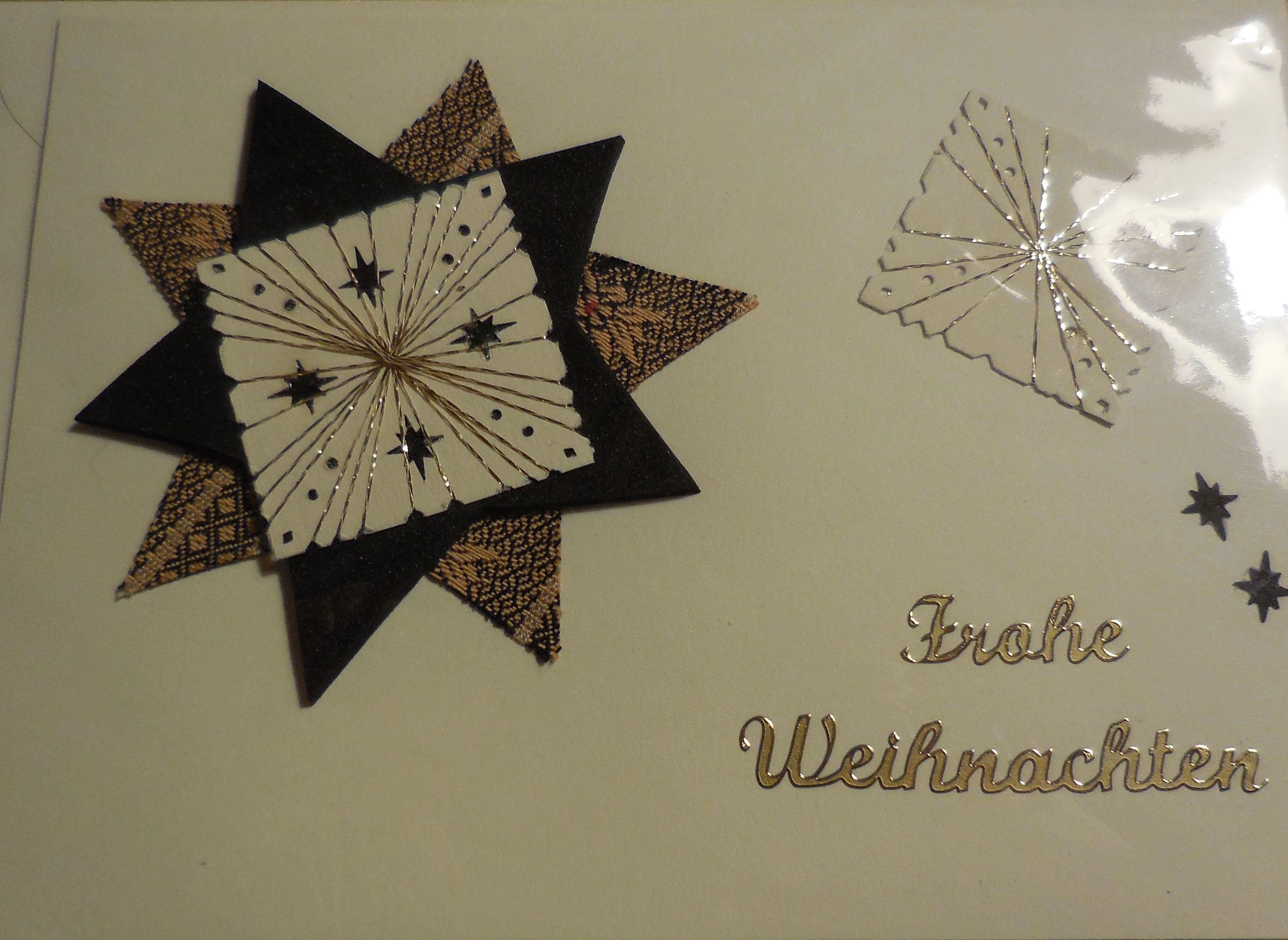 Karten: Frohe Weihnachten, Handarbeit