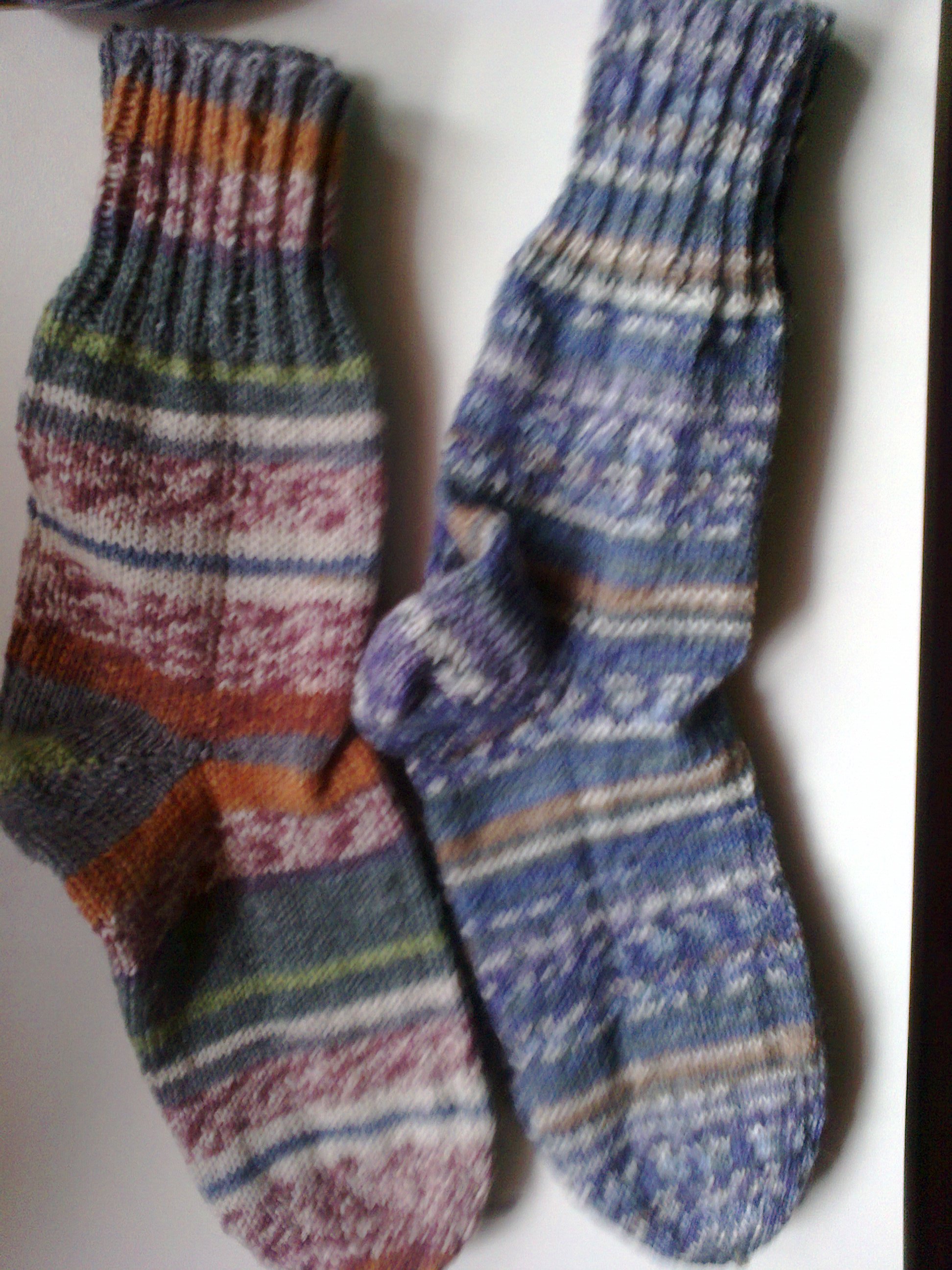 Sport Socken handgestrickt, 3 Faser Hochleistungswolle