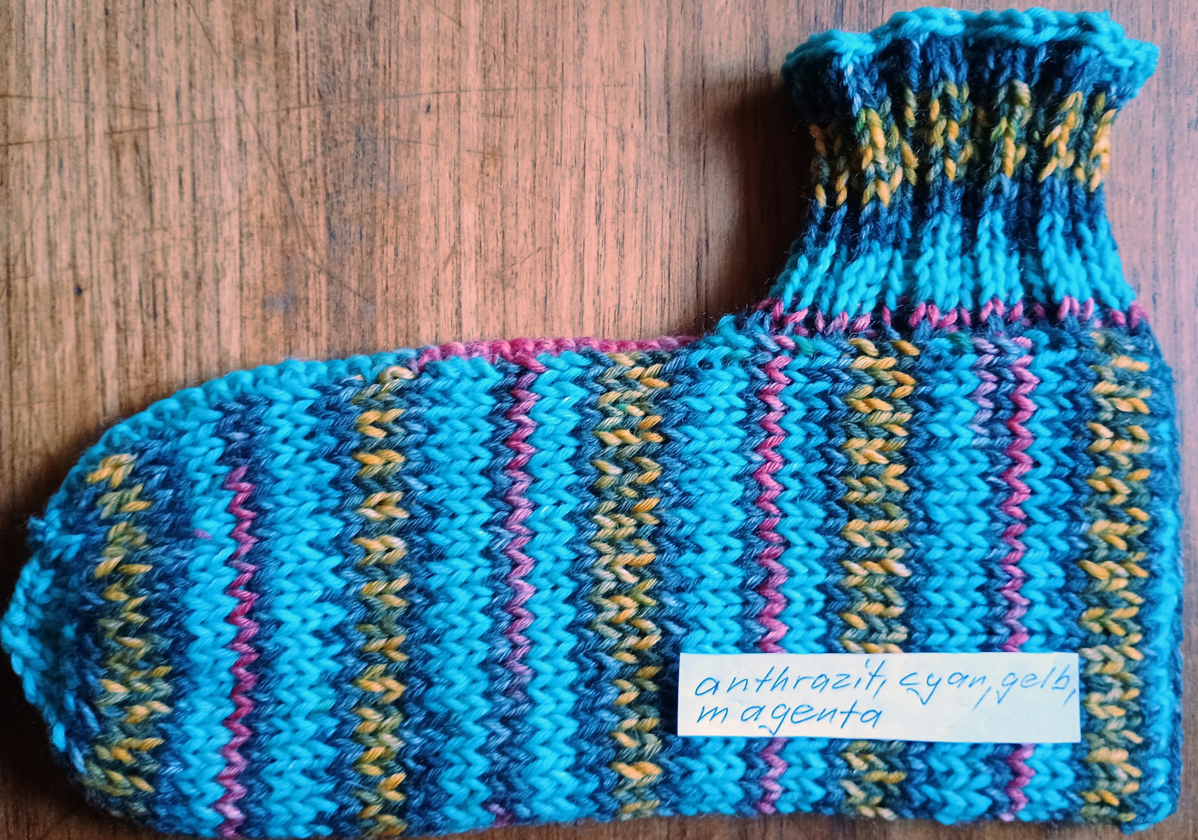 Bettsocken handgestrickt , original Tösstal-Design CH