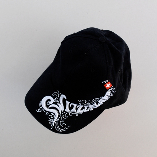 Cap / Mütze Switzerland, rot & schwarz AUSVERKAUF 10%