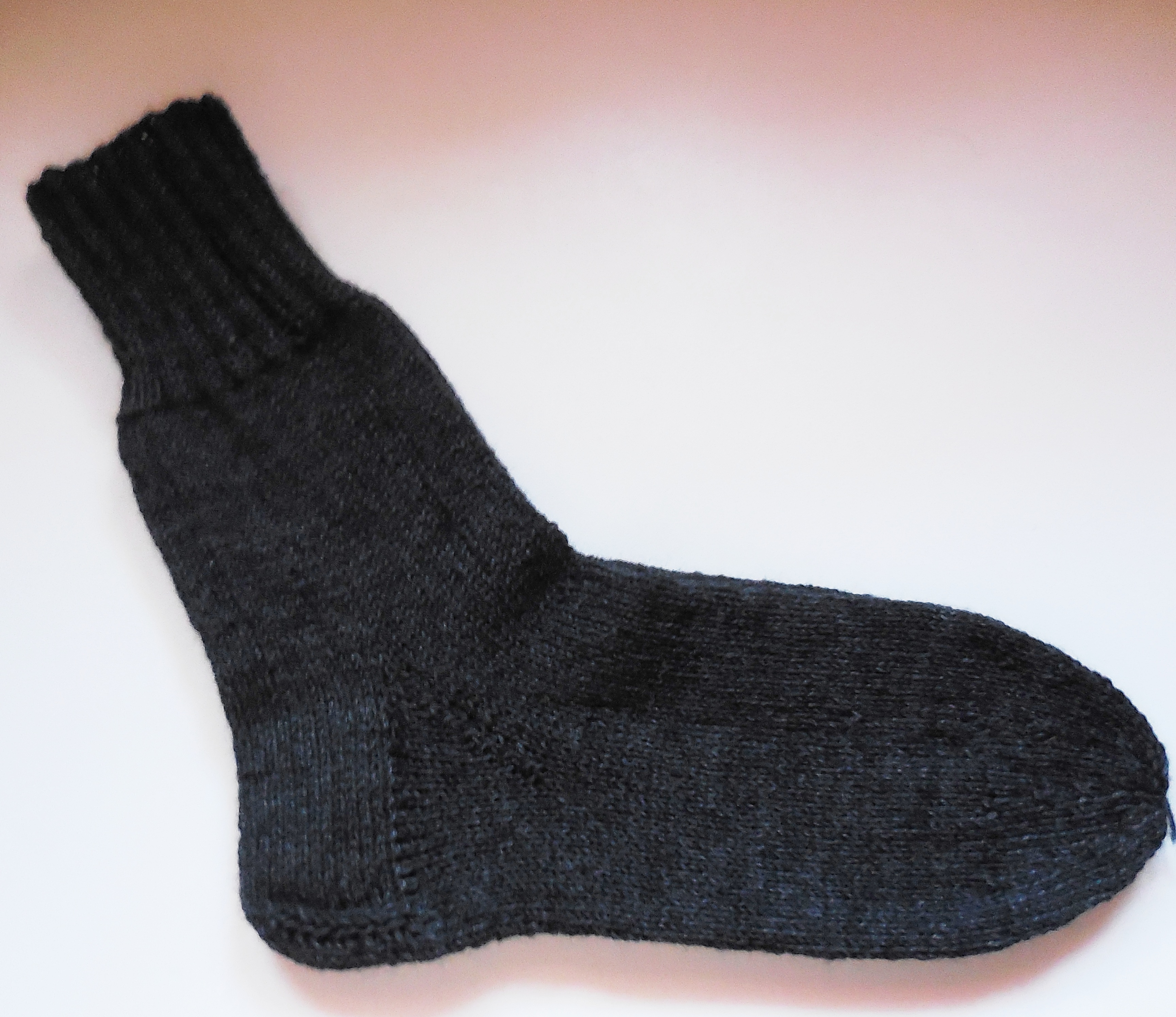 Socken handgestrickt, anthrazit Gr. 45-47, Rest Grösse 10%