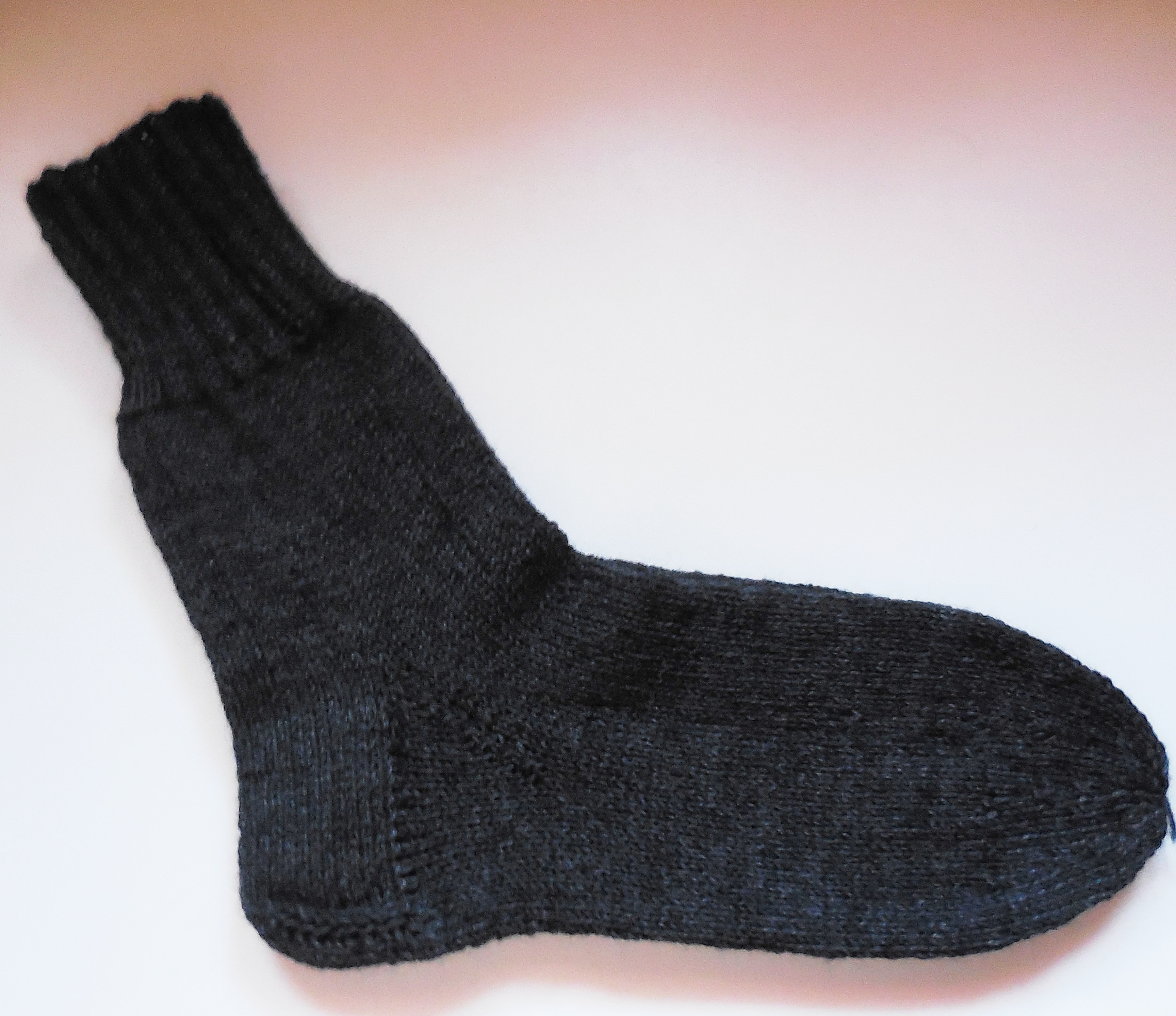 Socken handgestrickt, anthrazit Gr. 45-47. AUSVERKAUF / Rest