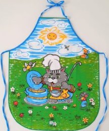 Kinder Küchenschürze bedruckt, Katzen