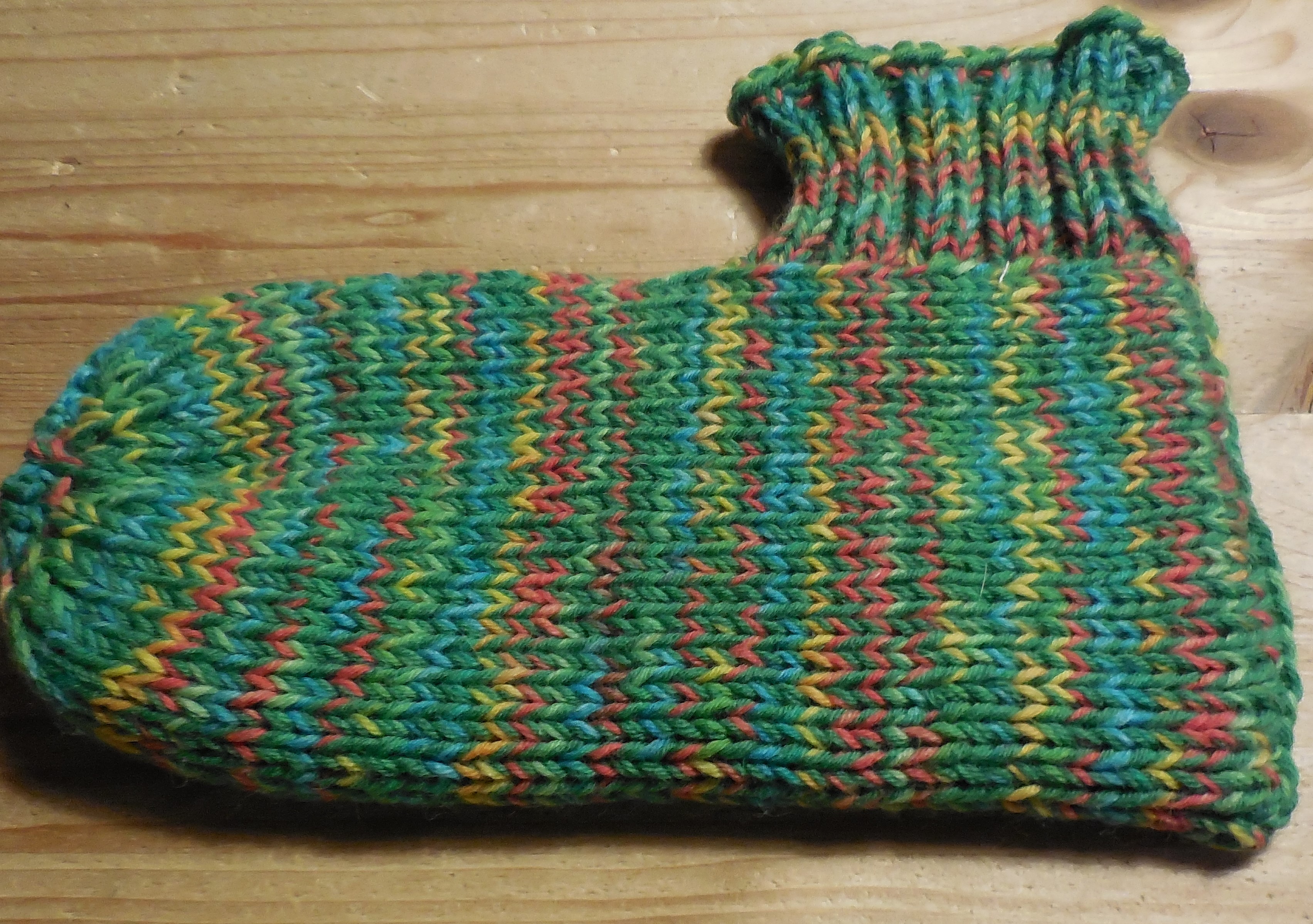 Bettsocken Spezial, doppelt, handgestrickt CH